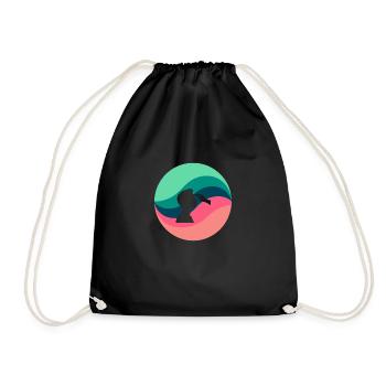 Dermatology Doctor Sunblock - Drawstring Bag - black - Front
