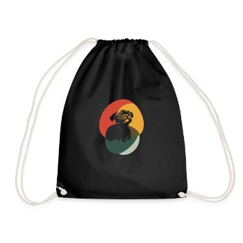 Carlin Bien-être animal Fourrure - Sac de sport léger - noir - Devant