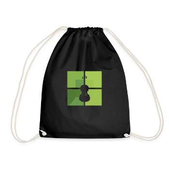 Violin Composer Strings - Drawstring Bag - black - Front