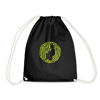 Wind Instrument Saxophone Saxophonist - Drawstring Bag - black - Front