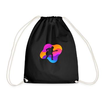Guitarist, Electric Guitar, Hard Rock - Drawstring Bag - black - Front