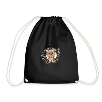 Passion for Dogs Art (lovely small god) - Drawstring Bag - black - Front