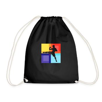 Kickboxing Technique de frappe d’autodéfense - Sac de sport léger - noir - Devant