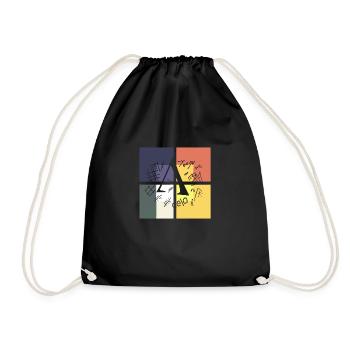 Math Formulas - Drawstring Bag - black - Front