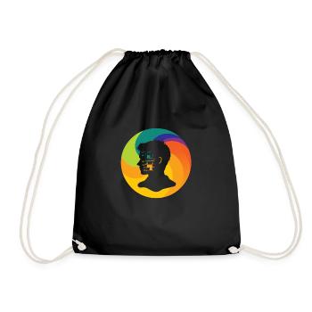 Math Formulas Mathematics - Drawstring Bag - black - Front