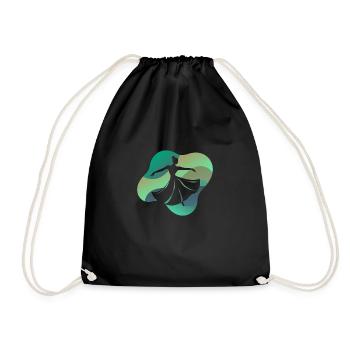 Dance Sport Dancing Dance Monster - Drawstring Bag - black - Front