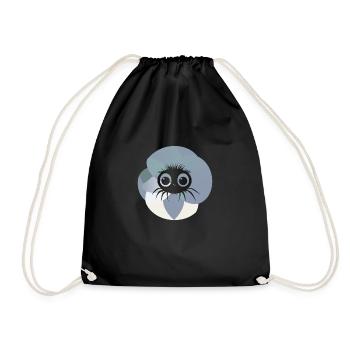Tarantula Silk - Drawstring Bag - black - Front