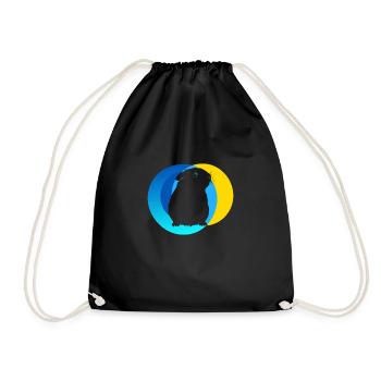 Fourrure de cochon d’Inde - Sac de sport léger - noir - Devant