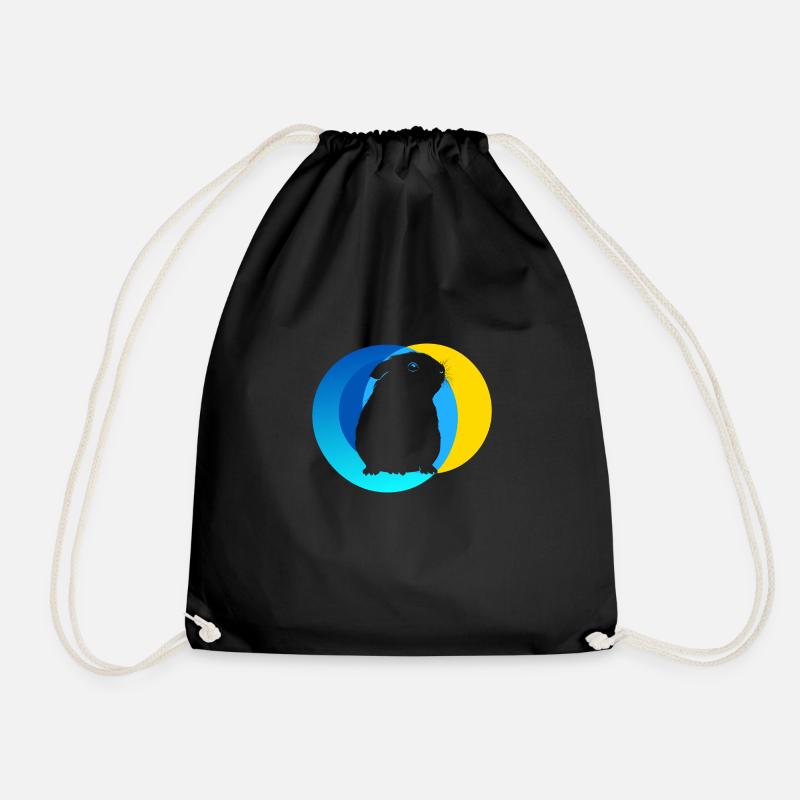 Guinea Pig Fur - Drawstring Bag - black