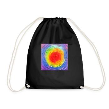 Chakra Kraft - Turnbeutel - Schwarz - Vorne