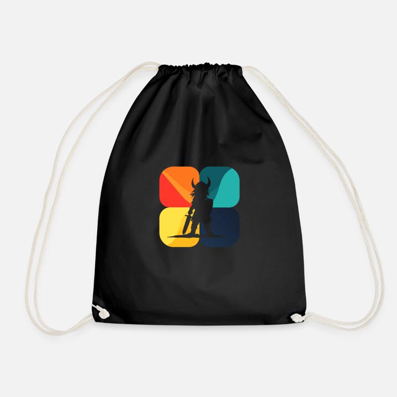 Sweden Viking North Sea - Drawstring Bag - black