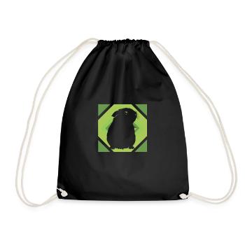 Fourrure de cochon d’Inde - Sac de sport léger - noir - Devant
