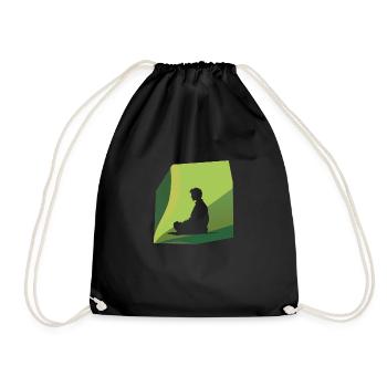 Méditation Relaxation Respiration - Sac de sport léger - noir - Devant