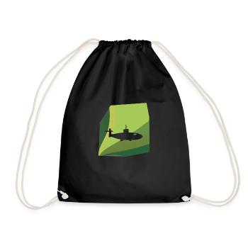 sous-marin sous-marin militaire - Sac de sport léger - noir - Devant