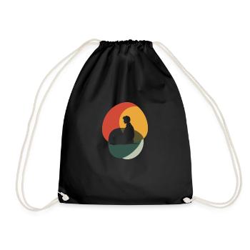 Méditation Soulagement du stress - Sac de sport léger - noir - Devant