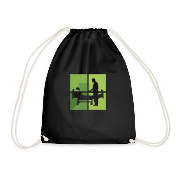Medicine Treatment Care - Drawstring Bag - black - Front