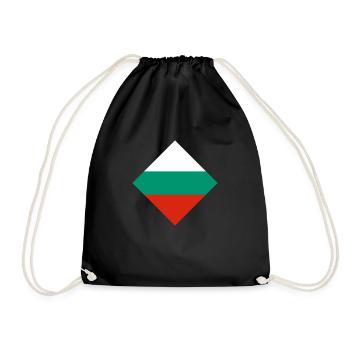 Bulgarien - Turnbeutel - Schwarz - Vorne