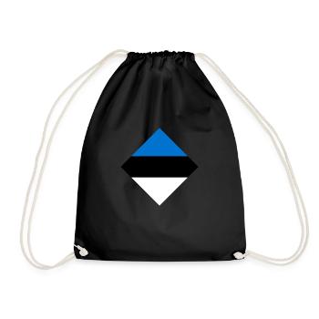 Estonia - Drawstring Bag - black - Front
