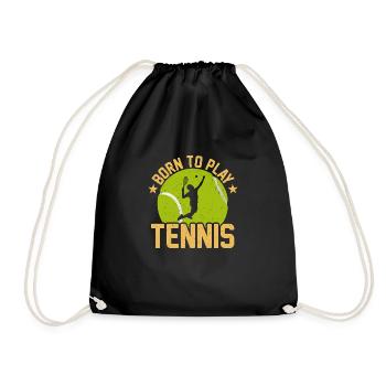 Tennis Lover Tennis Player Tennis Ball Sport - Turnbeutel - Schwarz - Vorne