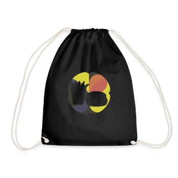 Fast Food Burger Lover - Drawstring Bag - black - Front