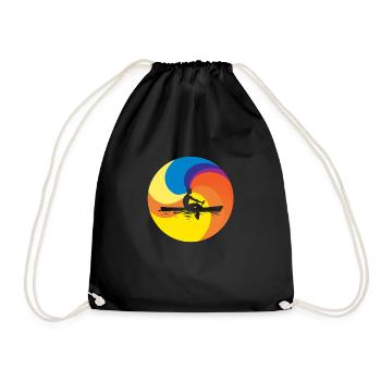 Water River Rower - Drawstring Bag - black - Front
