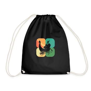 Viking Mer du Nord Nord Hommes - Sac de sport léger - noir - Devant