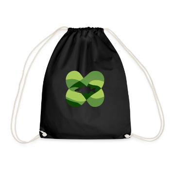 Perch Fishing Fishing - Drawstring Bag - black - Front