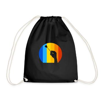Darts Darts Player - Drawstring Bag - black - Front