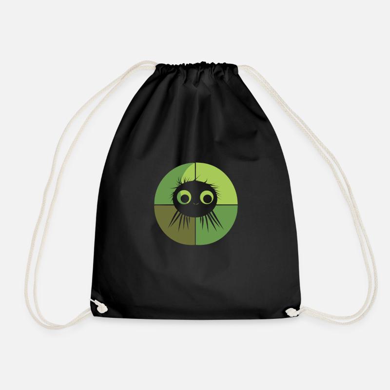 Tarantula Silk Creepy-crawly - Drawstring Bag - black