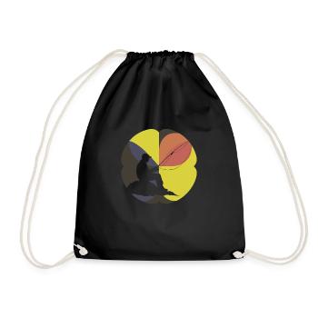 Fishing Carp Fishing FishingwithFriends - Drawstring Bag - black - Front