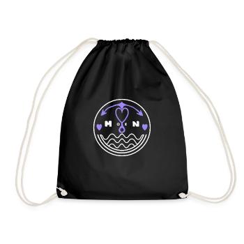 Moin pour les aurores boréales et le t-shirt de Hambourg - Sac de sport léger - noir - Devant
