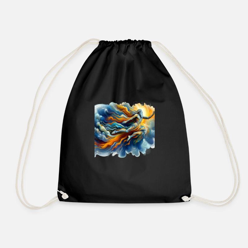 Divine Man - Drawstring Bag - black