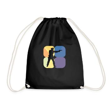 Civil servant Law and Order - Drawstring Bag - black - Front
