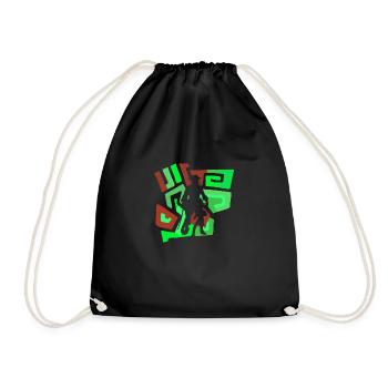 Pirate Pirate Head - Drawstring Bag - black - Front