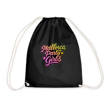 Mallorca Party Girls Colorful - Drawstring Bag - black - Front