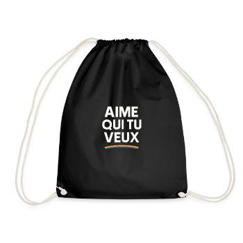 Aime Qui Tu Veux LGBT+ - Sac de sport léger - noir - Devant