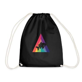 Fishing Carp Fishing Fish species - Drawstring Bag - black - Front