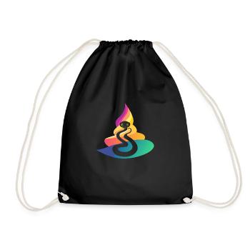 Snake Head Snakes Snake - Drawstring Bag - black - Front