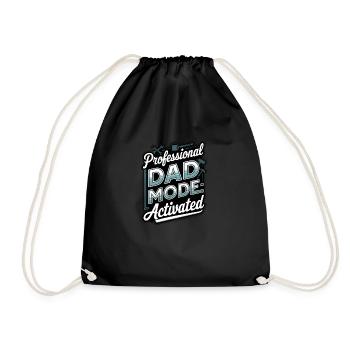 Professional Dad Mode: Activated - Drawstring Bag - black - Front