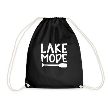 Lake Mode Abenteuer Paddel Enthusiast Design - Turnbeutel - Schwarz - Vorne
