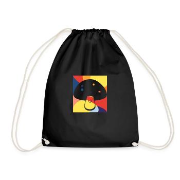 Mushrooms Spore Poisonous - Drawstring Bag - black - Front