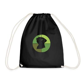 Chien Chiot - Sac de sport léger - noir - Devant