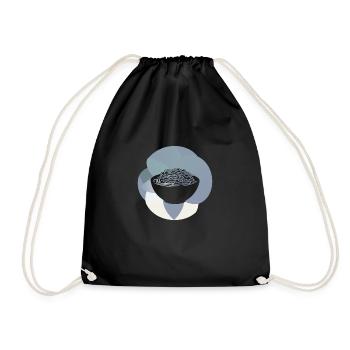 Pâtes Pâtes Raviolis - Sac de sport léger - noir - Devant