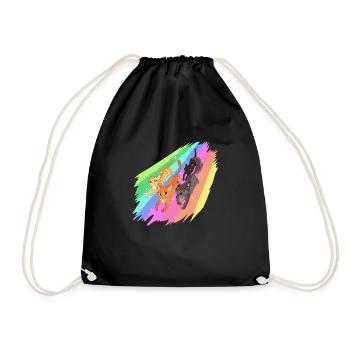 Feuerstern Firestar Cats Rainbow Warrior Cats - Drawstring Bag - black - Front