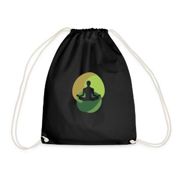 Méditation Zen - Sac de sport léger - noir - Devant