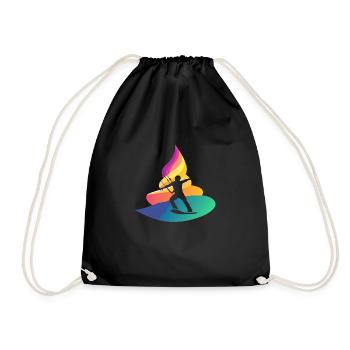 Wakeboarding Wakeboarding - Drawstring Bag - black - Front
