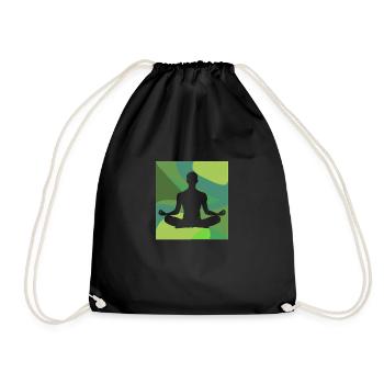Méditation Conscience Yoga - Sac de sport léger - noir - Devant