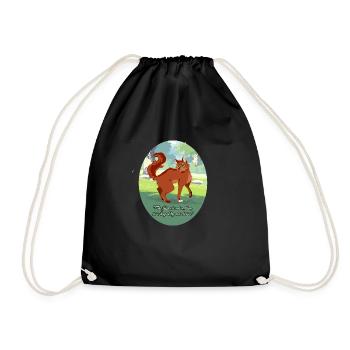 Squirrel Flight Squirrleflight Warrior Cats Cat - Drawstring Bag - black - Front
