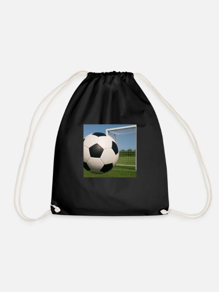 Sport - Fußball - Turnbeutel - Schwarz