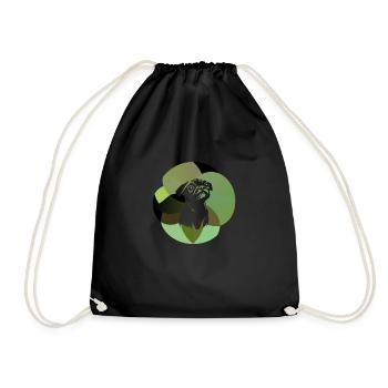 Mops Fell Tierschutz - Turnbeutel - Schwarz - Vorne